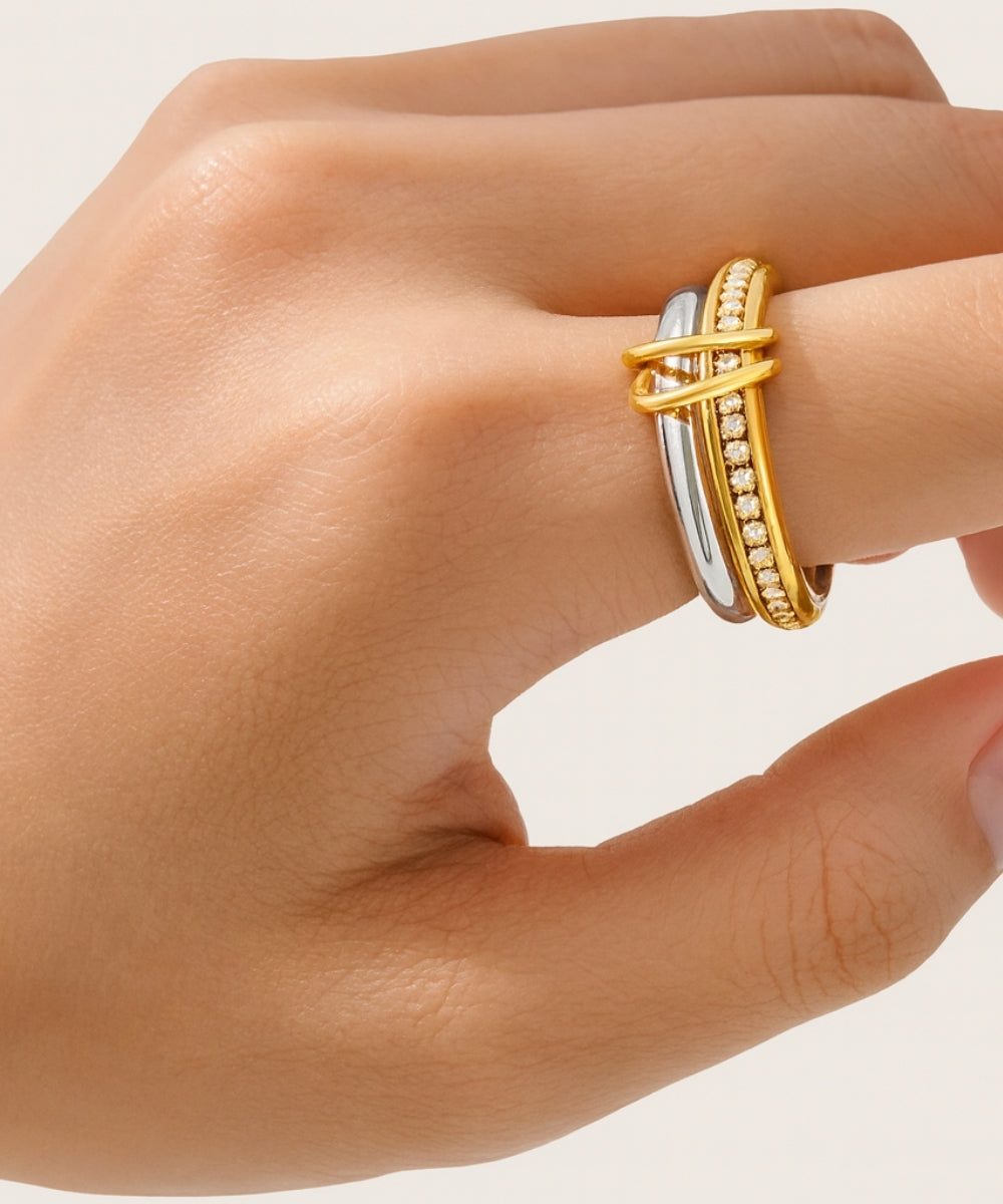 Anello Elegance Bicolor