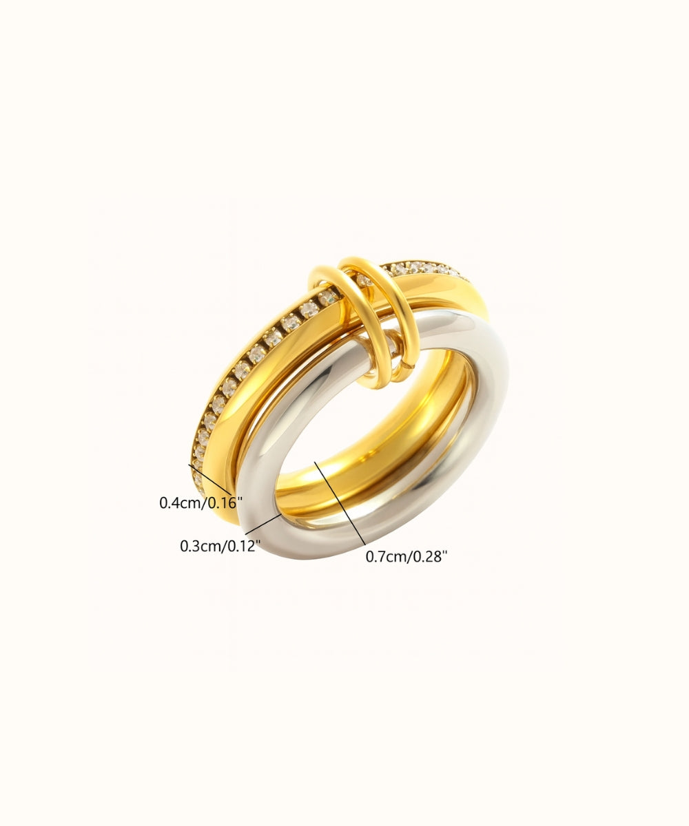 Anello Elegance Bicolor