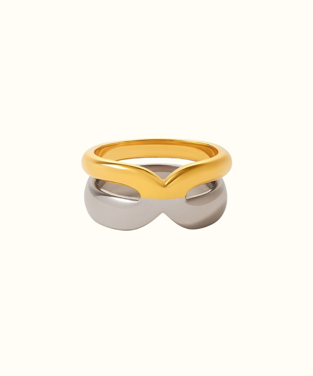 Anello Bicolor Duo